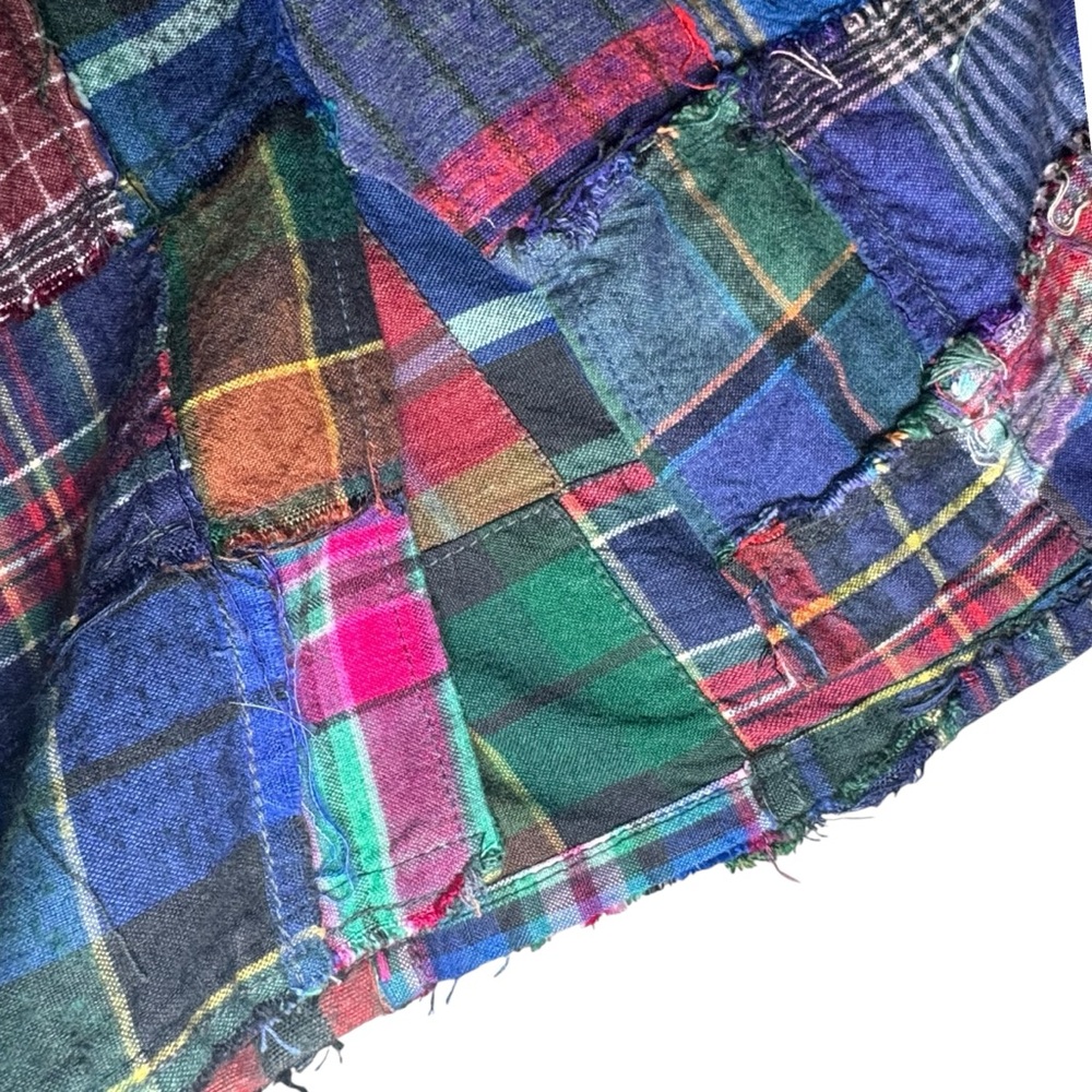Jaybird Plaid Patchwork 2 piece skirt set preppy grunge cottagecore sz M/L VTG - Picture 16 of 16